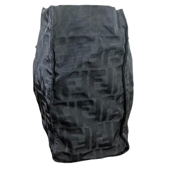 FENDI Fendi Zucca Signature FF Black Canvas Tote Shoulder bag (FFXX175) - Picture 4 of 14